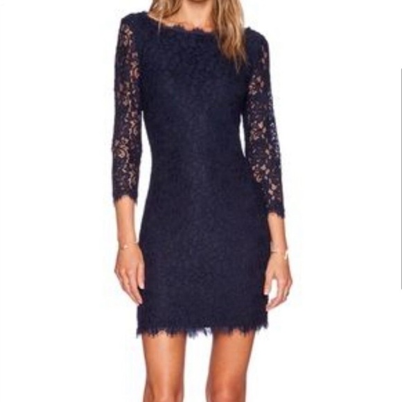 Diane Von Furstenberg Zarita Lace Dress | Size: 08 - Picture 3 of 3